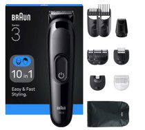 Braun 10in1 Hair Clipper Set | All-in-One Series 3 AIO3560 | Cordless | Number of length steps 14 | Black AIO3560