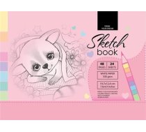 Fresh Szkicownik 12.4x19.7cm 48k róowy 457932