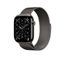 Apple Watch Series 11 GPS + Cellular 46mm Slate Titanium Case with Slate Milanese Loop - M/L | Apple MFD44ET/A