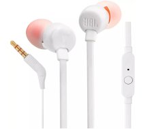 Austiņas JBL TUNE T110 White JBLT110WHTE