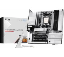 Mainboard|MSI|AMD B850|Socket AM5|micro ATX|RAM DDR5-SDRAM|4xSlots|Wi-Fi Yes|Bluetooth Yes|1xPCI Express x4 slots|1xPCI Express x16 slots|2xNumber of M.2 (M) slots|PROB850M-AWIFIPZ PRO B850M-A WIFI PZ