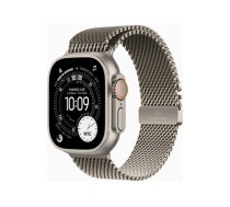 Apple Watch Ultra 3 GPS + Cellular 49mm Natural Titanium Case with Natural Titanium Milanese Loop - Medium | Apple MEWY4ET/A