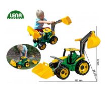 Traktors LENA MAXI ar kausu un iekrāvēju  107 cm L02080 (kastē)