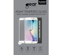 GEAR Glass Prot. 3D Full Fit White Samsung Galaxy S6 Edge (661025)