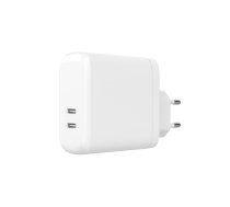 GEAR Charger 220V 2xUSB-C White PD 60W (PD 30W+PD30W) (665128)