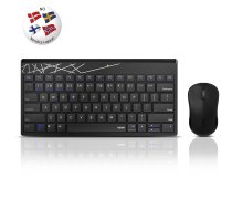RAPOO Keyboard/Mouse Set 8000M Wireless Multi-Mode Black (18314)