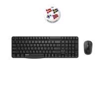 RAPOO Keyboard/Mouse Set X1800S Wireless 2.4GHz Black (18423)