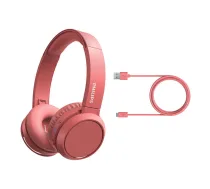PHILIPS TAH4205RD/00 austiņas On-Ear ar Bluetooth, sarkanas