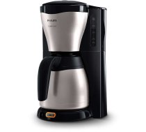 PHILIPS HD7546/20 Kafijas automāts ThermInox (termotrauks), 1000W (melns ar pelēku)