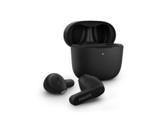 Akcija! PHILIPS TAT2236BK/00 in-ear true bezvadu austiņas ar portatīvo uzlādes ietvaru, melnas