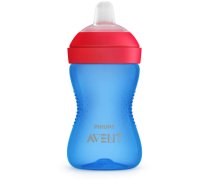 Philips Avent My Grippy mācību krūzīte ar mīkstu snīpi 300ml, 9M+, zila SCF802/01