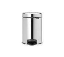 BRABANTIA atkritumu tvertne ar pedāli NewIcon, 3 l, Brilliant Steel 113147
