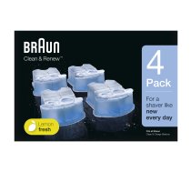 BRAUN CCR3+1 maināmas kasetnes ar tīrīšanas šķidrumu skuvekļiem Clean&amp;Renew