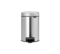 BRABANTIA atkritumu tvertne ar pedāli NewIcon, 3L, Matt Steel Fingerprint Proof 112164
