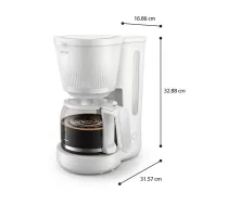 PHILIPS HD7411/00 3000. sērijas Basic Kafijas automāts, 1080 W, balts