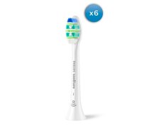 PHILIPS SONICARE Sonicare I InterCare zobu birstes uzgalis (6 gab) balts HX9006/87