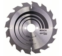 Griešanas disks kokam Bosch OPTILINE WOOD; 190x2x30,0 mm; Z16; 15°