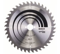 Griešanas disks kokam Bosch OPTILINE WOOD; 250x3,2x30,0 mm; Z40; 15°
