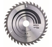 Griešanas disks kokam Bosch OPTILINE WOOD; 210x2,8x30,0 mm; Z36; 15°