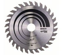 Griešanas disks kokam Bosch OPTILINE WOOD; 130x2,4x20,0 mm; Z30; 15°