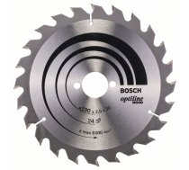Griešanas disks kokam Bosch OPTILINE WOOD; 190x2x30,0 mm; Z24; 15°