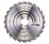 Griešanas disks kokam Bosch SPEEDLINE WOOD; 190x2,6x30,0 mm; Z24; 15°
