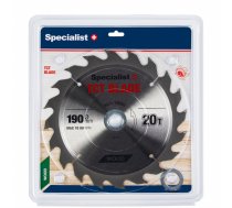 Griešanas disks kokam Specialist Wood; 190x1,4x30/20/16 mm; Z20