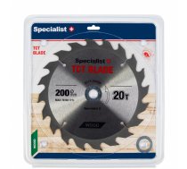 Griešanas disks kokam Specialist Wood; 200x1,4x30/20/16 mm; Z20