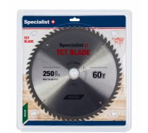 Griešanas disks kokam Specialist Wood; 250x1,8x30/20 mm; Z60