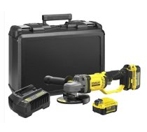 Leņķa slīpmašīna Stanley SFMCG400M2K-QW; 18 V; 2x4,0 Ah akum.