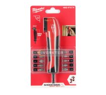 Stūra turētājs skrūvgriežu uzgaļiem Milwaukee 4932471274 + uzgaļi