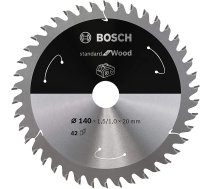 Griešanas disks kokam Bosch Standard for Wood 2608837672; 140x20 mm; Z42