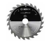 Griešanas disks kokam Bosch Standard for Wood 2608837708; 190x30 mm; Z24