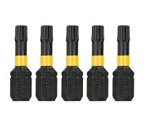 Triecienskrūvgrieža uzgalis DeWalt; T15; 25 mm; 5 gab.