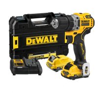 Akumulatora triecienurbjmašīna-skrūvgriezis DeWalt DCD706D2-QW; 12 V; 2x2,0 Ah akum.