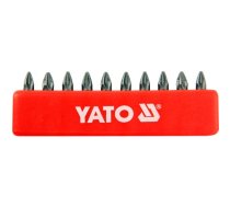 Skrūvgriežu uzgaļu komplekts Yato YT-0470; PZ1; 25 mm; 10 gab.
