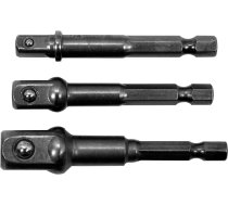 Adapteru komplekts Yato YT-04685; HEX 1/4'', 3/8'', 1/2''