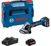 Akumulatora leņķa slīpmašīna Bosch GWS 18V-7 Professional; 18 V; 2x4,0 Ah akum.