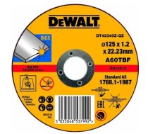 Abrazīvais griešanas disks DeWalt DT42340Z-QZ; 125x1,2 mm