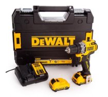 Urbjmašīna-skrūvgriezis DeWalt DCD701D2; 12 V; 2x2,0 Ah akum.