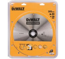 Griešanas disks kokam DeWalt DT1184-QZ; 305x30 mm; 80T; 5°
