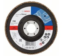 Lāpstveida slīpēšanas disks Bosch Standard for Metal X431; 125 mm; K40