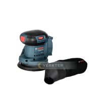 Ekscentra slīpmašīna Bosch GEX 185-LI Professional; 18 V (bez akumulatora un lādētāja)
