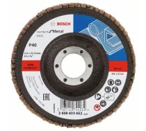 Lāpstveida slīpēšanas disks Bosch Standard for Metal 2608603654; 115x22,23 mm; K80