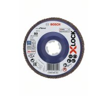Lāpstveida slīpēšanas disks Bosch 2608619206; 115x22,23 mm; K60; X-Lock