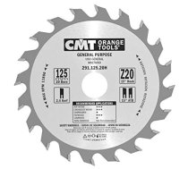 Griešanas disks kokam CMT 291; 125x2,4x20; Z20; 15°