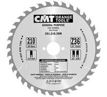 Griešanas disks kokam CMT 291; 210x2,8x30; Z36; 15°
