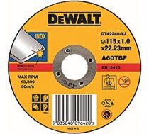 Abrazīvais griešanas disks DeWalt DT42240Z; 115x1,2 mm