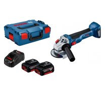 Akumulatora leņķa slīpmašīna Bosch GWS 18V-10; 18 V; 2x4,0 Ah akum.