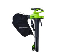 Akumulatora lapu pūtējs Greenworks GD40BVII; 40 V (bez akumulatora un lādētāja)
